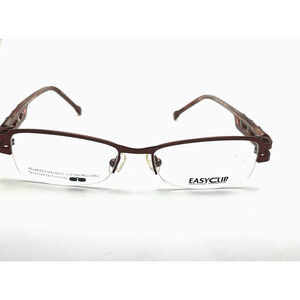 EASYCLIP P6087 DARK PINK EYEGLASSES SUNGLASSES FRAMES 51-18-135